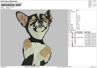 Sleep Dog Embroidery File 4 size