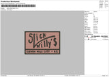Slicktext Embroidery File 6 sizes