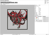 Slifer The Sky Dragon Embroidery File 4 size