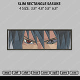 Slim Rectangle Sasuke Embroidery File 4 size