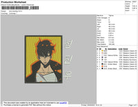 Solo Leveling Embroidery File 4 size