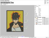 Solo Leveling Embroidery File 4 size