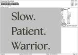 Slowtext 1510 Embroidery File 6 sizes