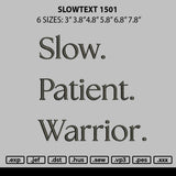 Slowtext 1510 Embroidery File 6 sizes