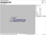 Slumerican Embroidery File 4 size