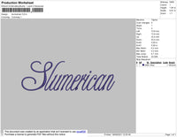 Slumerican Embroidery File 4 size