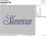 Slumerican Embroidery File 4 size