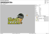 Slush Makers Embroidery File 6 sizes