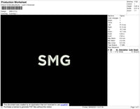 SMG Embroidery File 5 size
