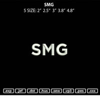 SMG Embroidery File 5 size