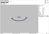 Smile 004 Embroidery File 4 size