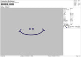 Smile 004 Embroidery File 4 size