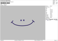 Smile 004 Embroidery File 4 size