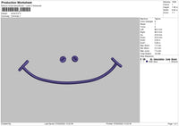 Smile 004 Embroidery File 4 size