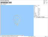 Smile Melt Embroidery File 4 size