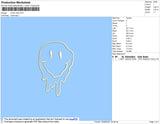Smile Melt Embroidery File 4 size