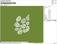 Smile Emoticon Embroidery File 4 size