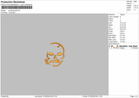 Smoking Skull Embroidery Files