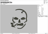 Smoking Skull Embroidery Files