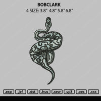 Snake Embroidery File 4 size