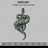 Snake Embroidery File 4 size