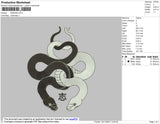 Snakes Embroidery File 4 size