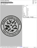 Seneca Nation Embroidery File 4 size