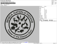 Seneca Nation Embroidery File 4 size