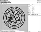 Seneca Nation Embroidery File 4 size