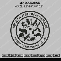 Seneca Nation Embroidery File 4 size