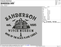 Sanderson Embroidery File 8 size