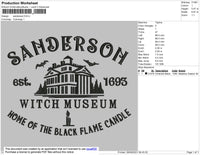 Sanderson Embroidery File 8 size