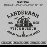 Sanderson Embroidery File 8 size