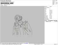 Snoop Dog Embroidery File 4 size
