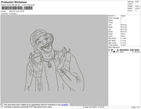 Snoop Dog Embroidery File 4 size
