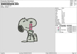 Snoopy Alani Embroidery File 6 sizes
