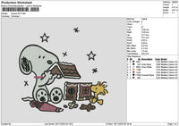 Snoopy1611 Embroidery File 6 sizes