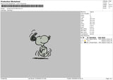 Snoopy2203 Embroidery File 6 sizes