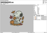 Snoopy3108 Embroidery File 6 sizes