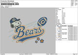Snoopy Bears Embroidery Machine Design File