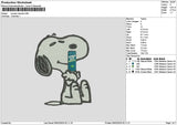 Snoopy Cayman Embroidery File 6 sizes