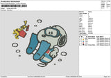 Snoopy2603 Embroidery File 6 sizes