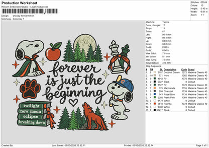 Snoopy0510 Wolf Embroidery Machine Design File 6 sizes