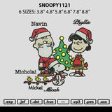 Snoopy1121 Embroidery File 6 sizes