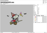 Snoopy Halloween 23 Embroidery File 6 sizes