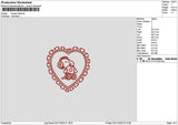 Snoopyheart 0211 Embroidery File 6 sizes