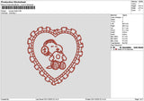 Snoopyheart 0211 Embroidery File 6 sizes