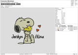 Snoopy 1202 Embroidery File 6 sizes