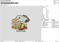 Snoopylion Embroidery File 6 sizes