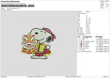 Snoopylion Embroidery File 6 sizes